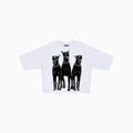 T-shirt court à strass pour homme Dead End