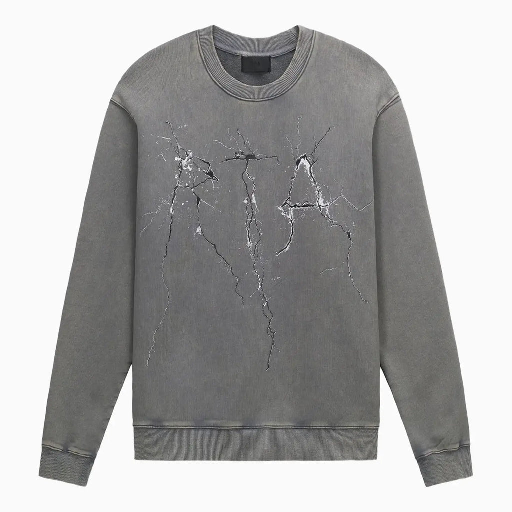 Sudadera Charles con logotipo agrietado para hombre