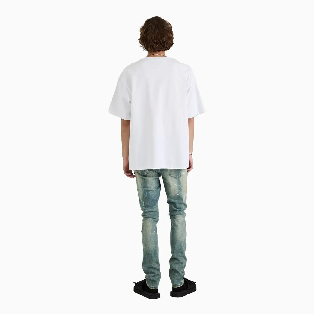 Camiseta con cuello redondo para hombre con monograma grabado Colin