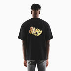 T-shirt Oversize Homme Colin Noir Paiement Comptant Uniquement