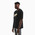 T-shirt Oversize Homme Colin Noir Paiement Comptant Uniquement