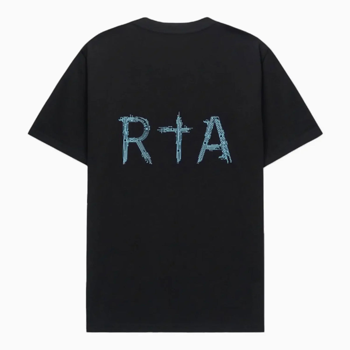 Camiseta de punto cruzado Liam Circuit negra para hombre