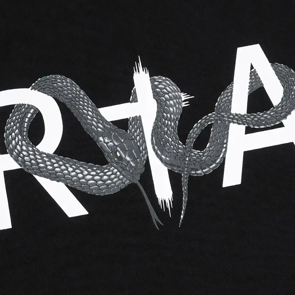 Camiseta de hombre Liam negra con logo de serpiente
