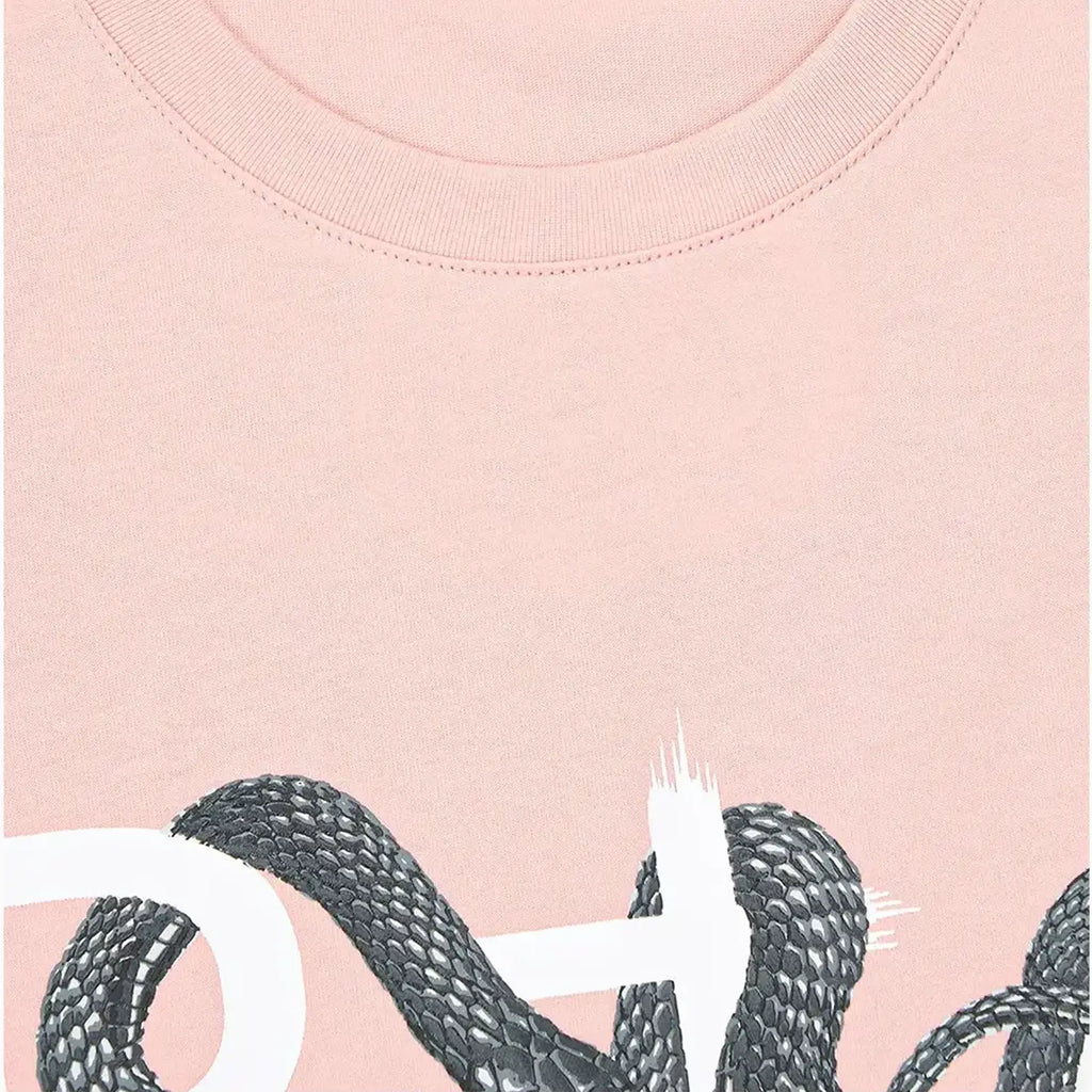 Camiseta Liam con Logo de Serpiente en Rosa Rubor para Hombre