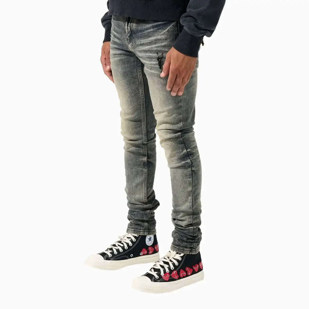 Pantalón vaquero para hombre color plomo