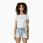 Ensemble t-shirt et short orné de strass pour femme
