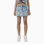 Ensemble jupe et t-shirt court ajusté en strass pour femme