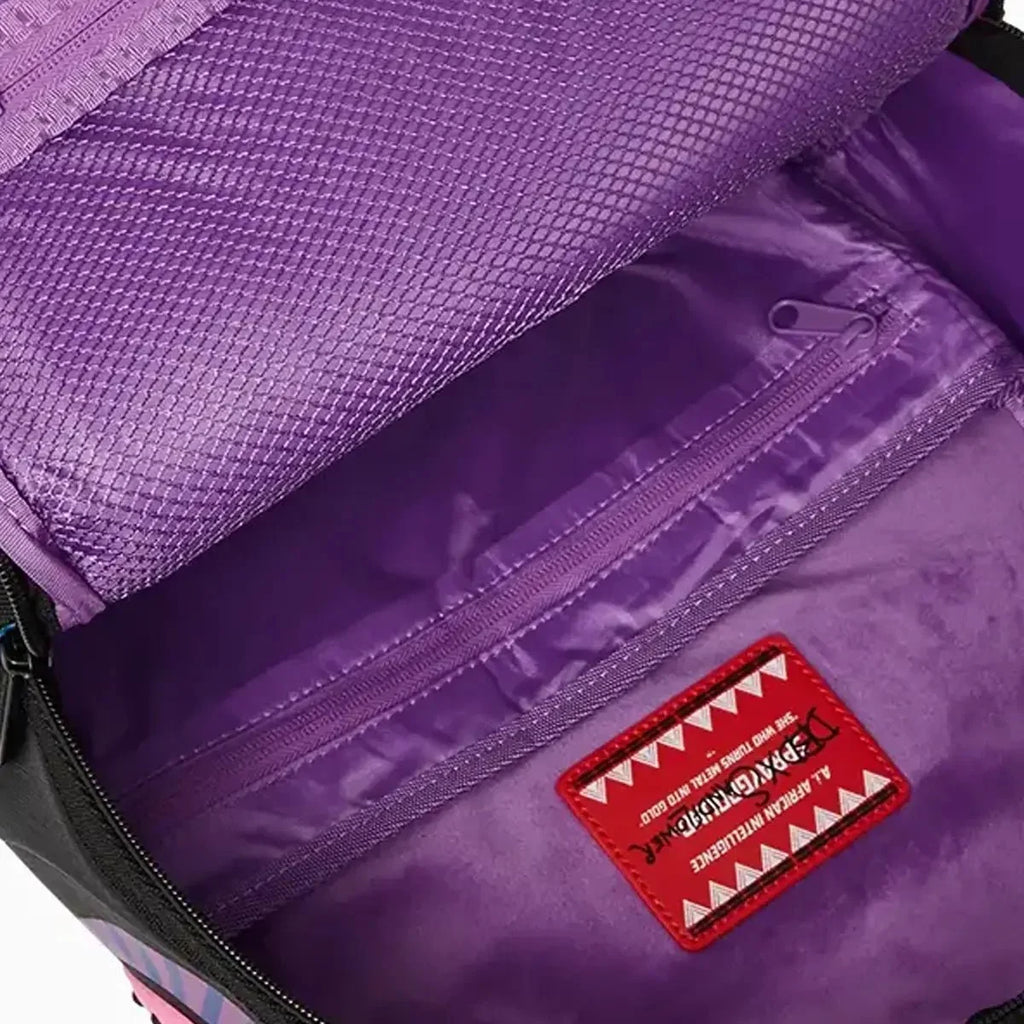 Sac à dos I.A. "Pays des Merveilles Violets"