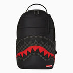 Sac à dos matelassé noir à carreaux