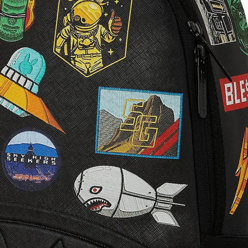 Mochila con parches de carga