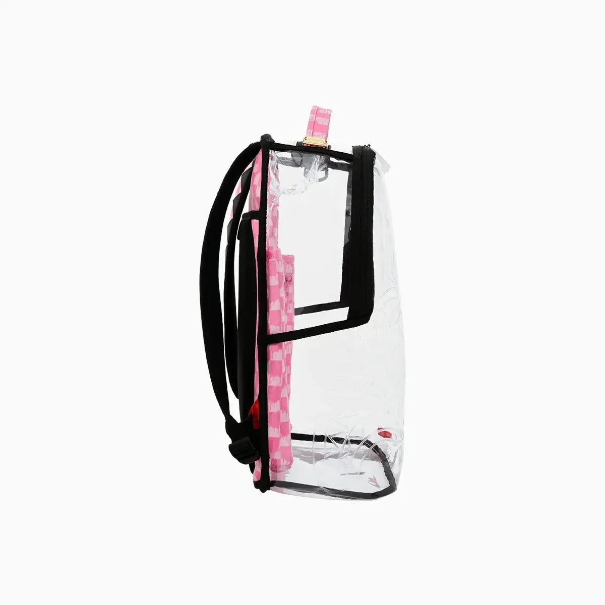 Sac à dos transparent Dlx : Rose dégoulinant, retiré du stock.