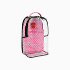 Sac à dos transparent Dlx : Rose dégoulinant, retiré du stock.