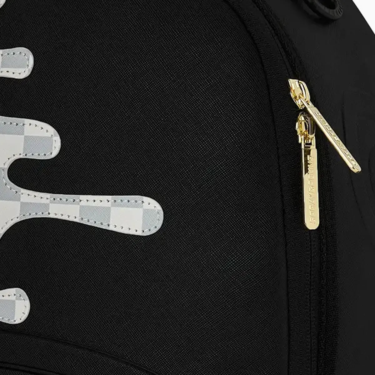 Sac à dos goutte à goutte latéral à carreaux crème