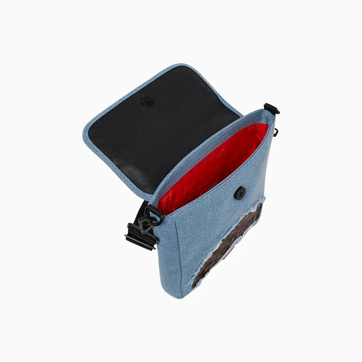 Denim Shark Messenger Sling