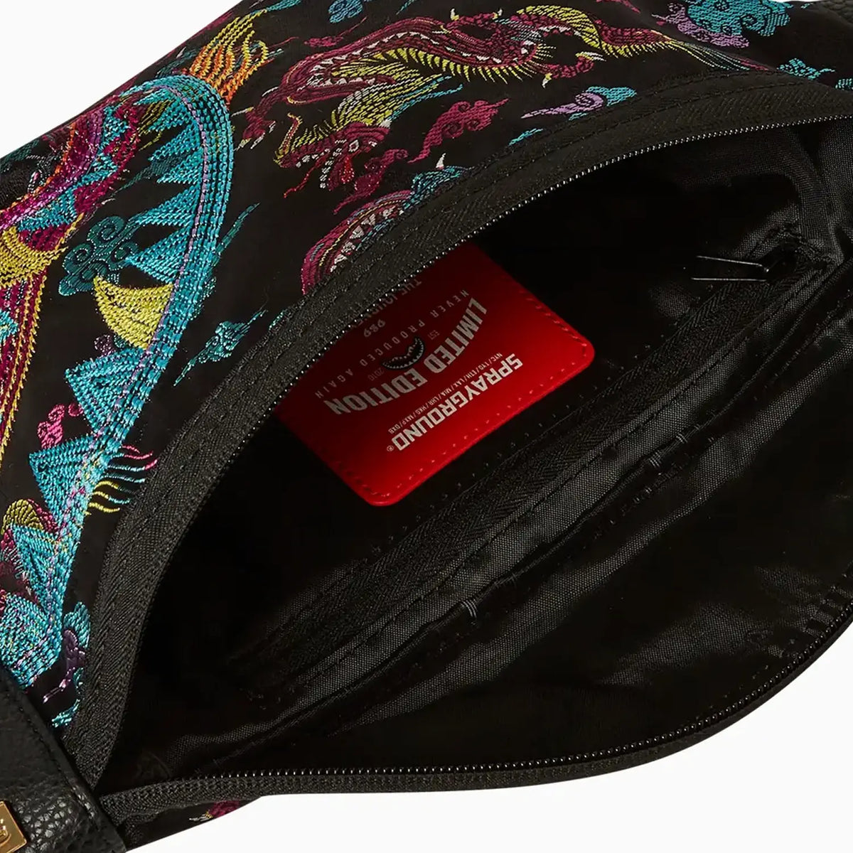 Bolso bandolera "Savvy" con dragones bordados