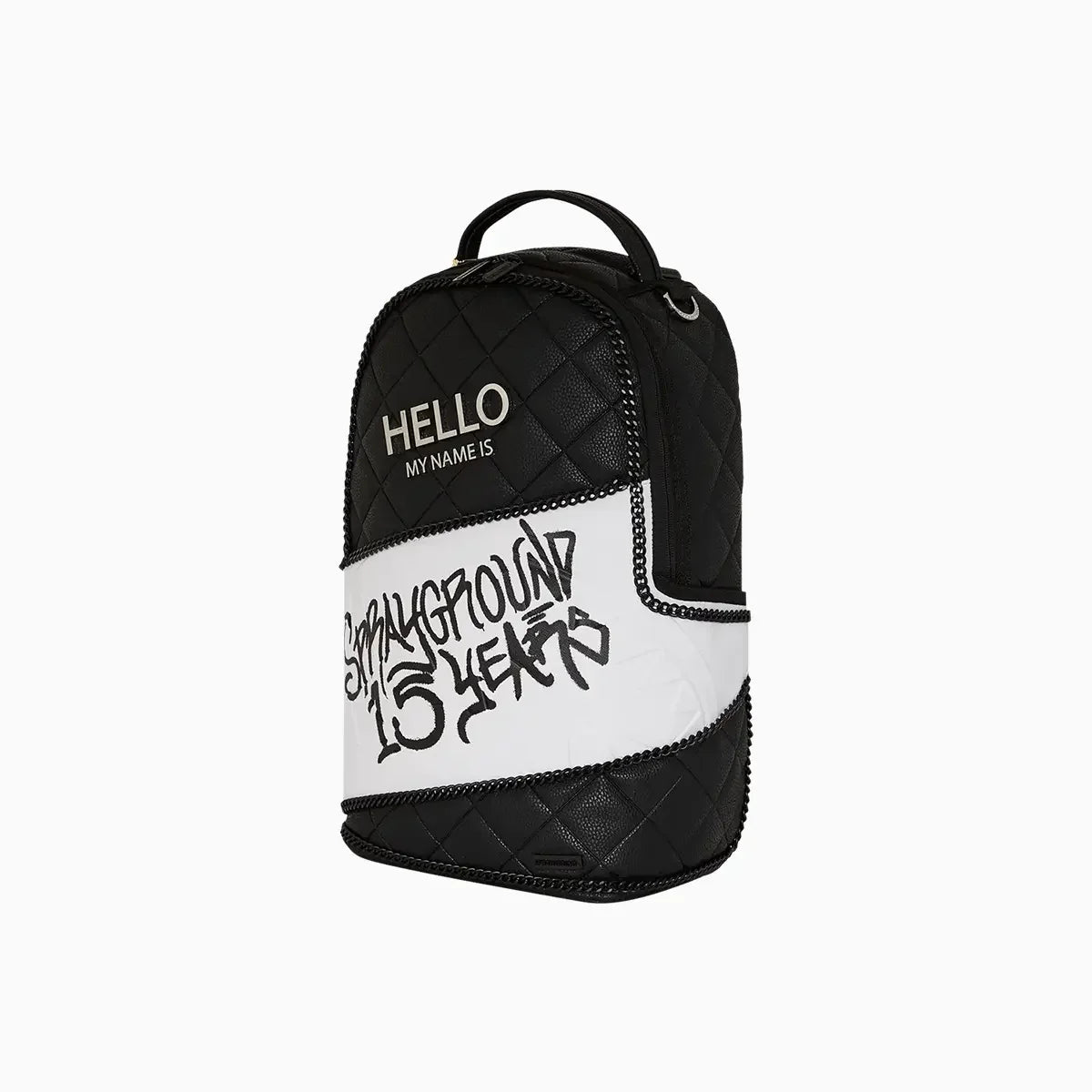 Bonjour, je m'appelle 15 Years, sac à dos matelassé.