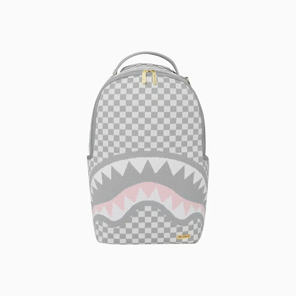 Sac à dos de luxe crème Knit Sharks In Paris