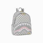 Sac à dos Savage motif requins tricotés à Paris, couleur crème