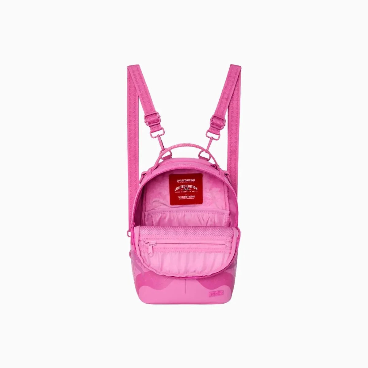 Pink Ghost Drip Mini Backpack