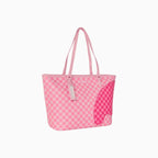 Bolso de mano de parche "Pink Sharks In Paris"