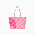 Bolso de mano de parche "Pink Sharks In Paris"