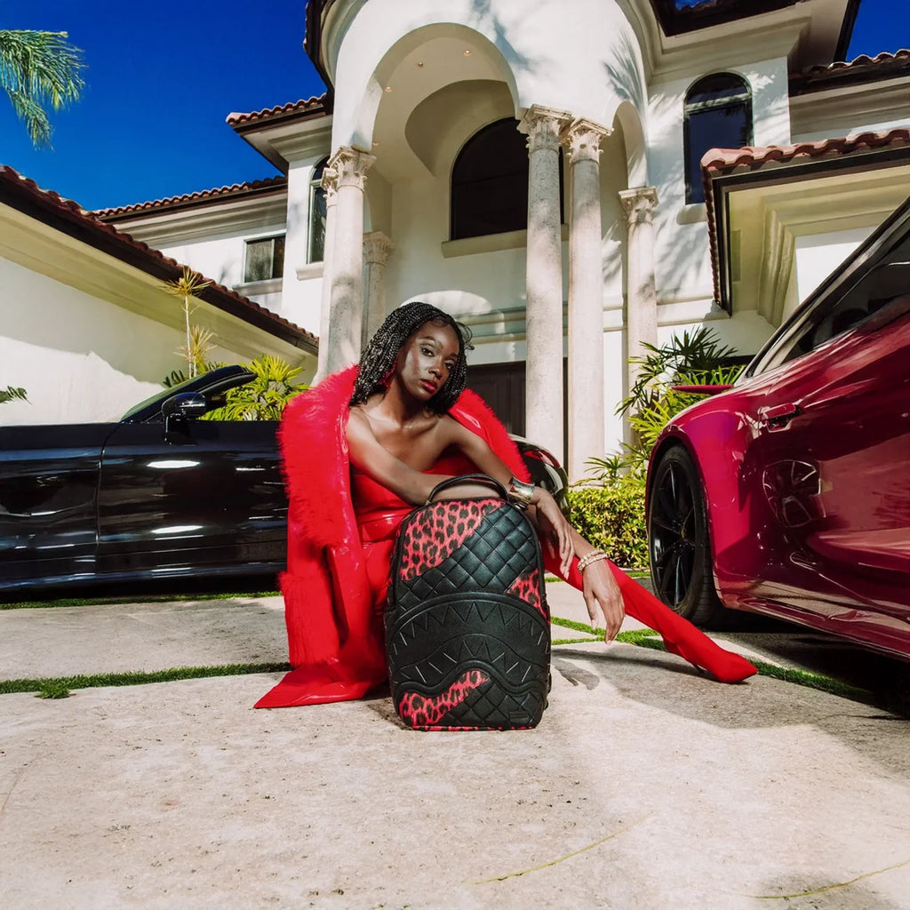 Sac à dos Red Leopard Puffer Dlx