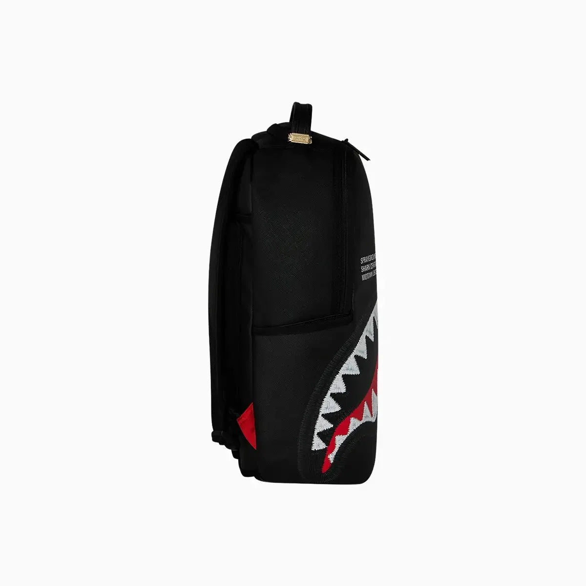 Shark Central Black Embroidered Shark Backpack