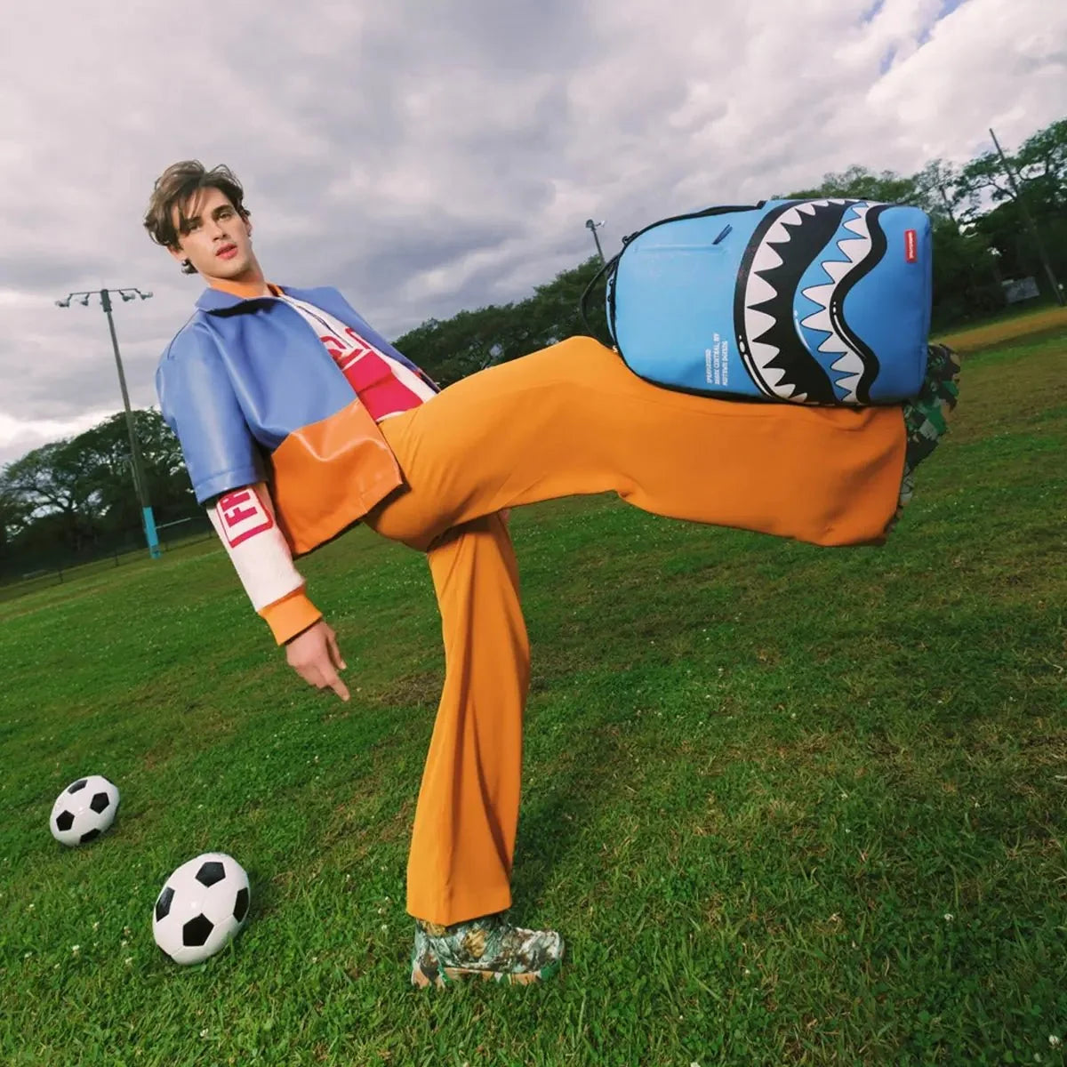 Shark Central Bubble Shark Sky Blue Backpack
