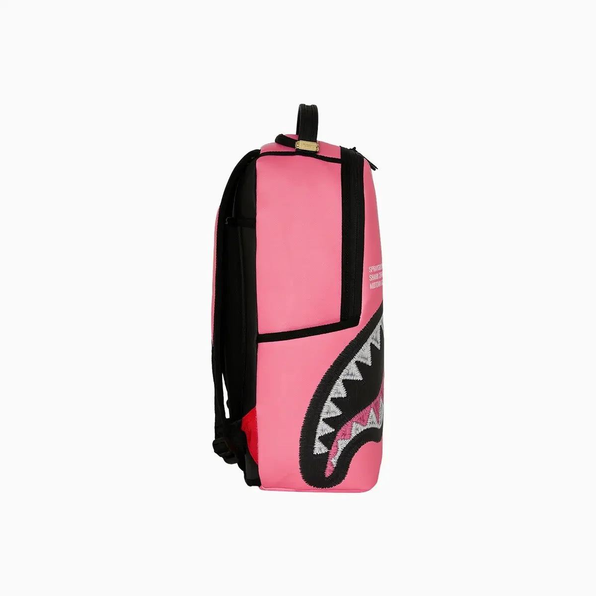 Shark Central Pink Embroidered Shark Backpack