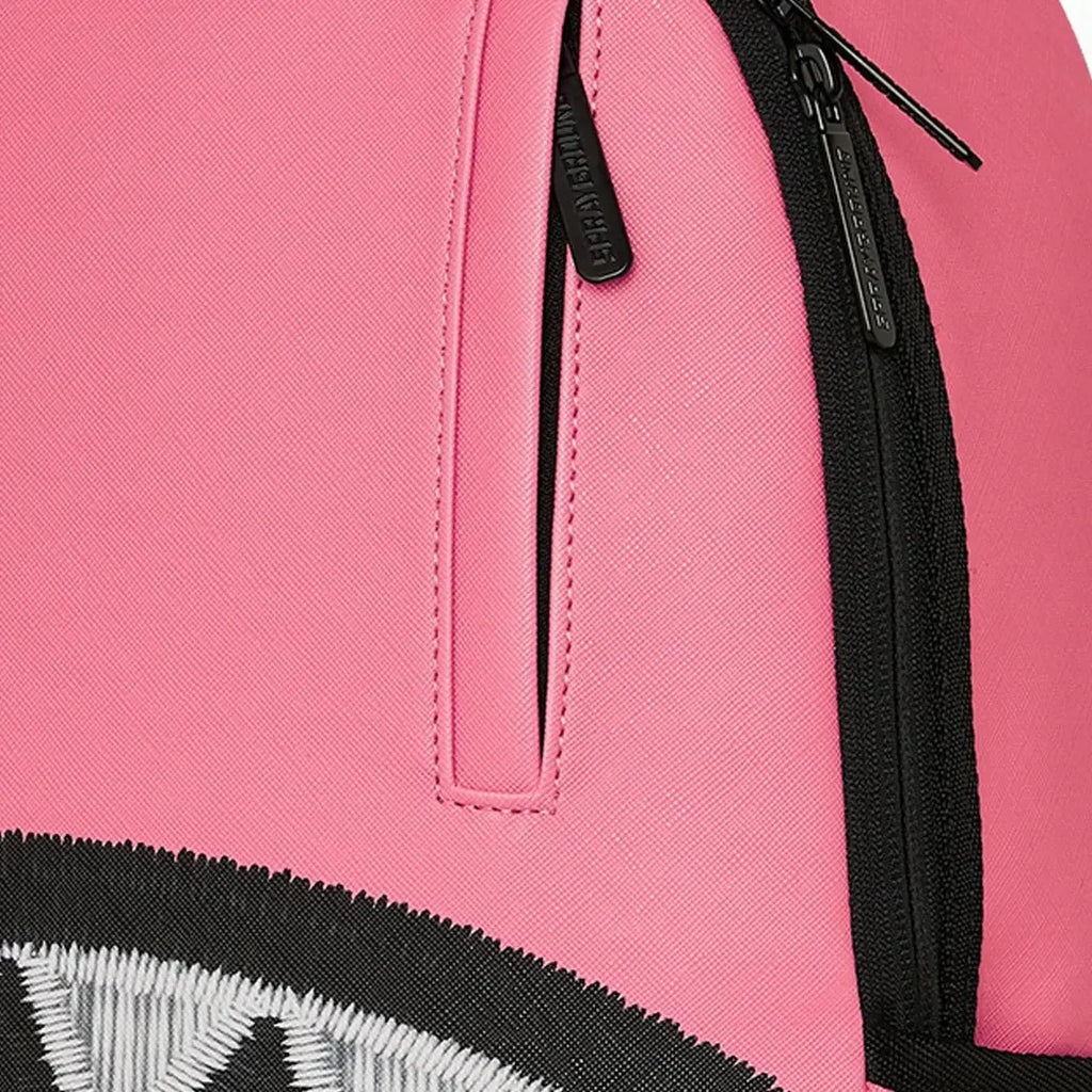 Shark Central Pink Embroidered Shark Backpack