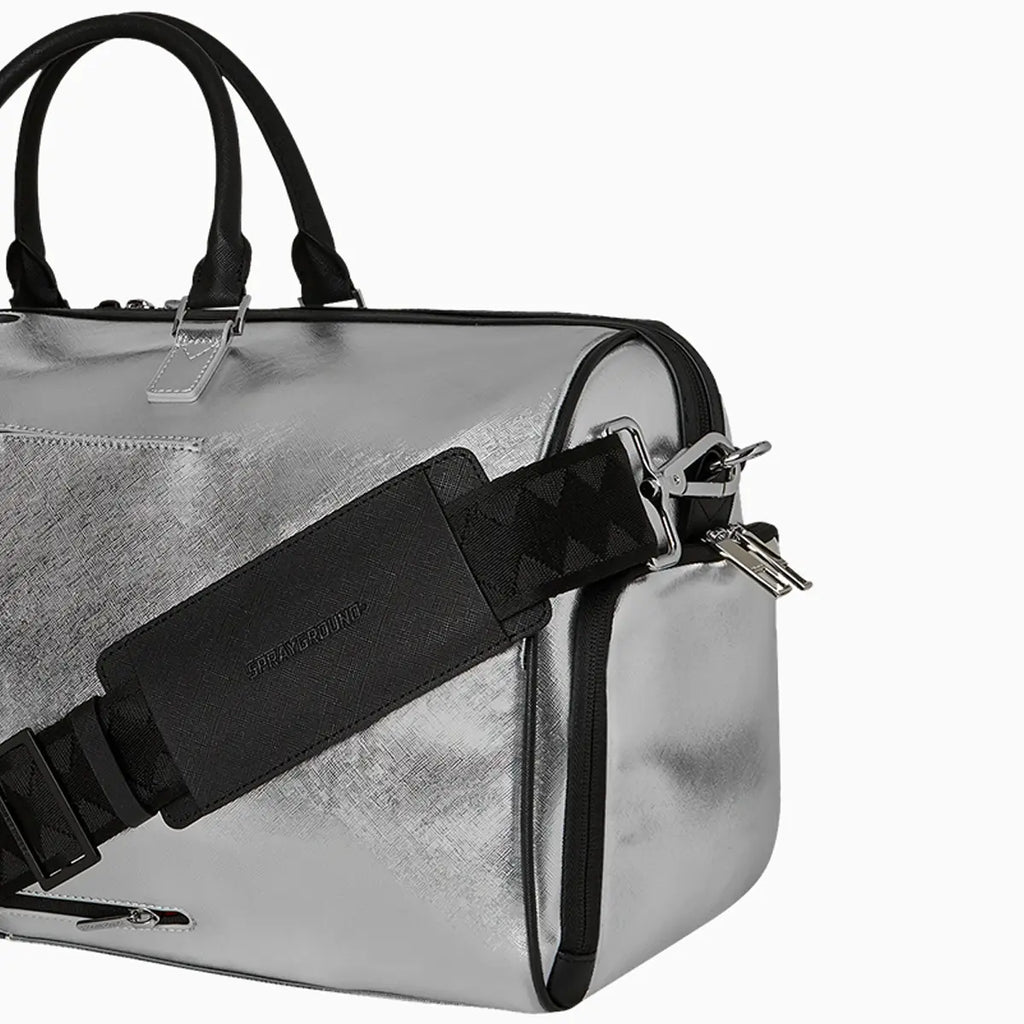 Silver Side Drip Duffle