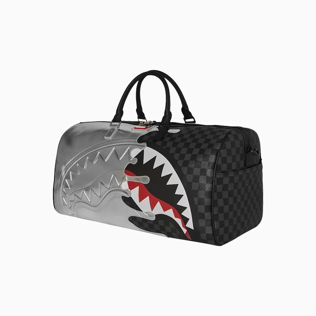 Silver Side Drip Duffle