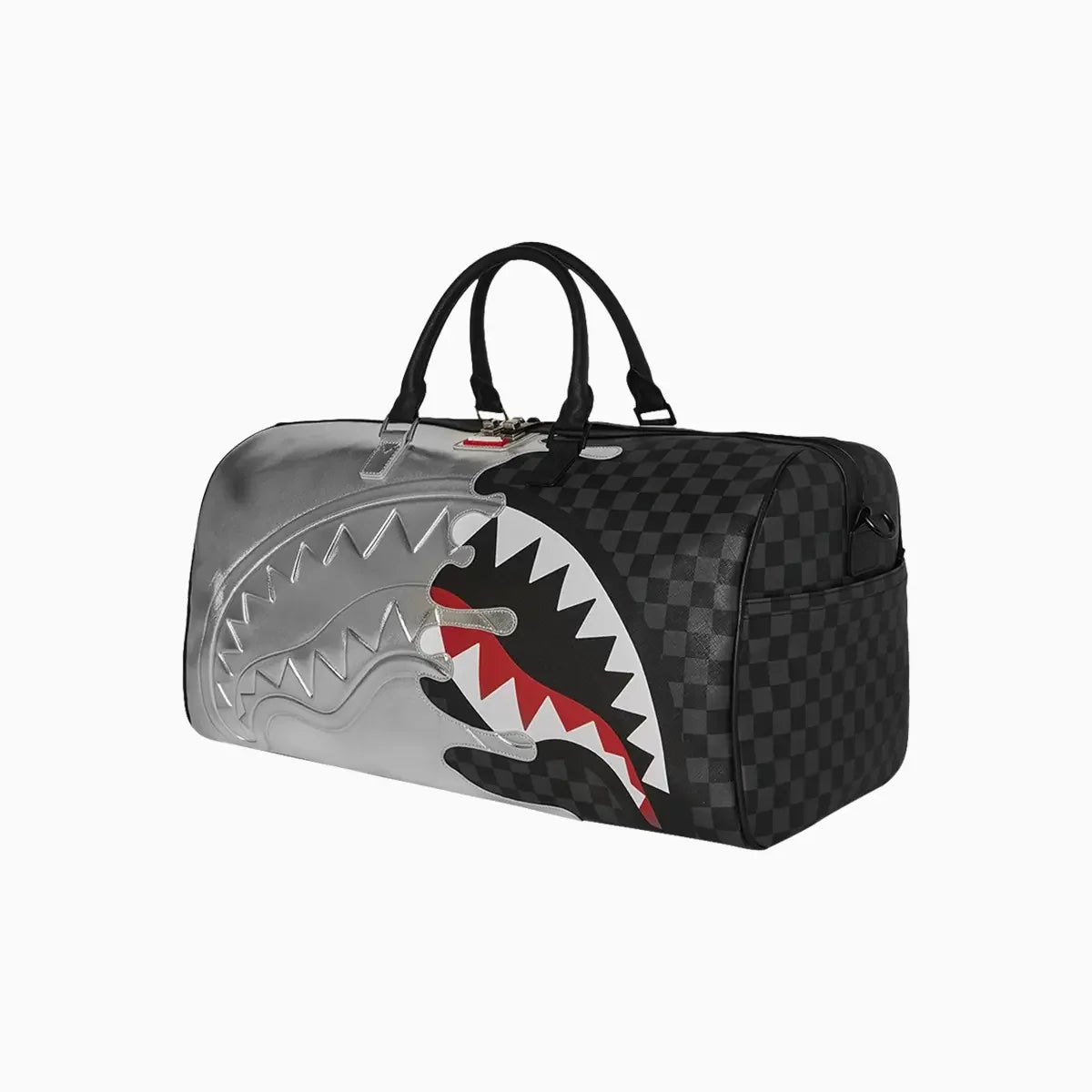 Silver Side Drip Duffle