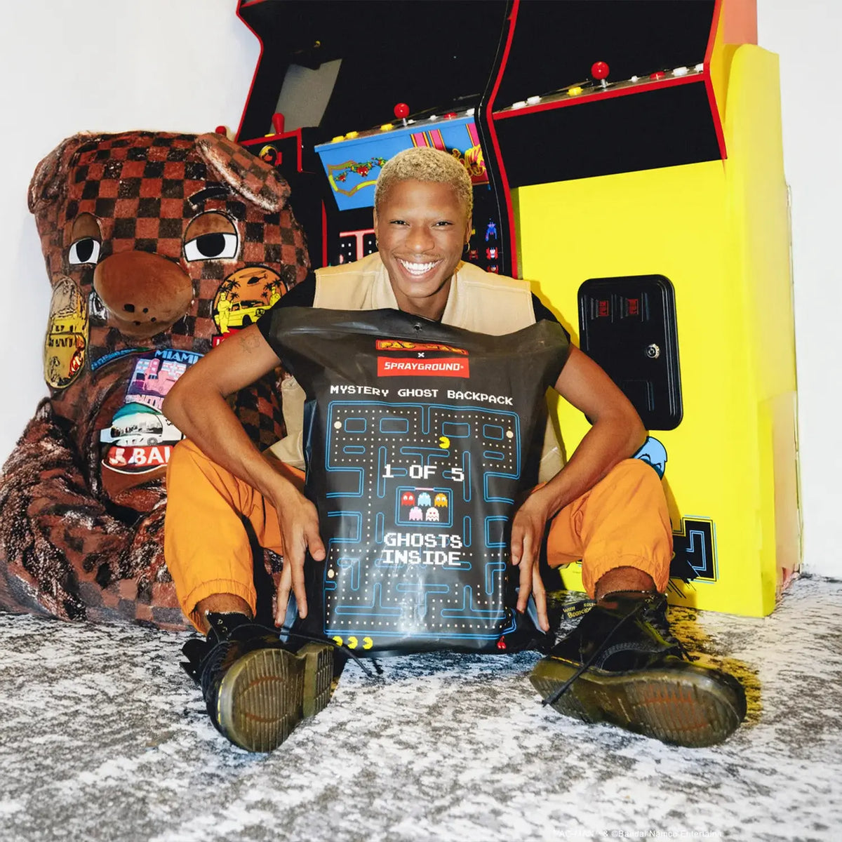 Sprayground x PAC-MAN Ghost Backpack Mystery Bag