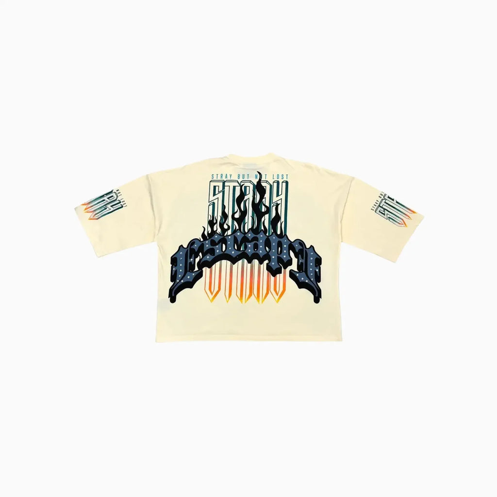 Men's Escape Stray Graphic Wide Crop Fit T-Shirt