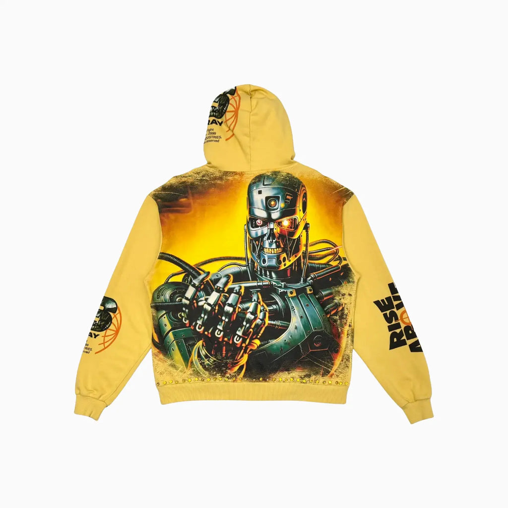 Sudadera con capucha y cremallera completa Robot para hombre