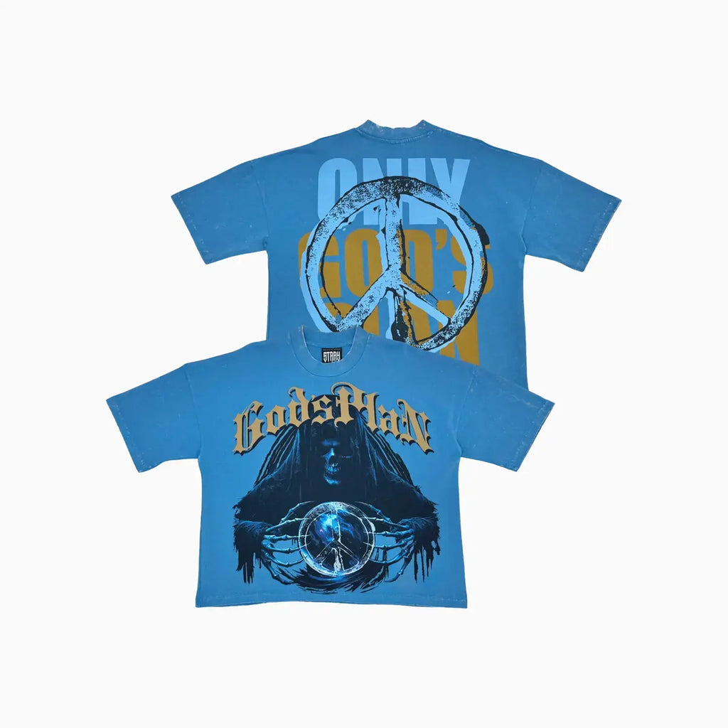 T-shirt ample coupe courte à épaules tombantes pour homme