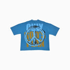 T-shirt ample coupe courte à épaules tombantes pour homme