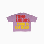 T-shirt coupe courte ample à épaules tombantes pour homme