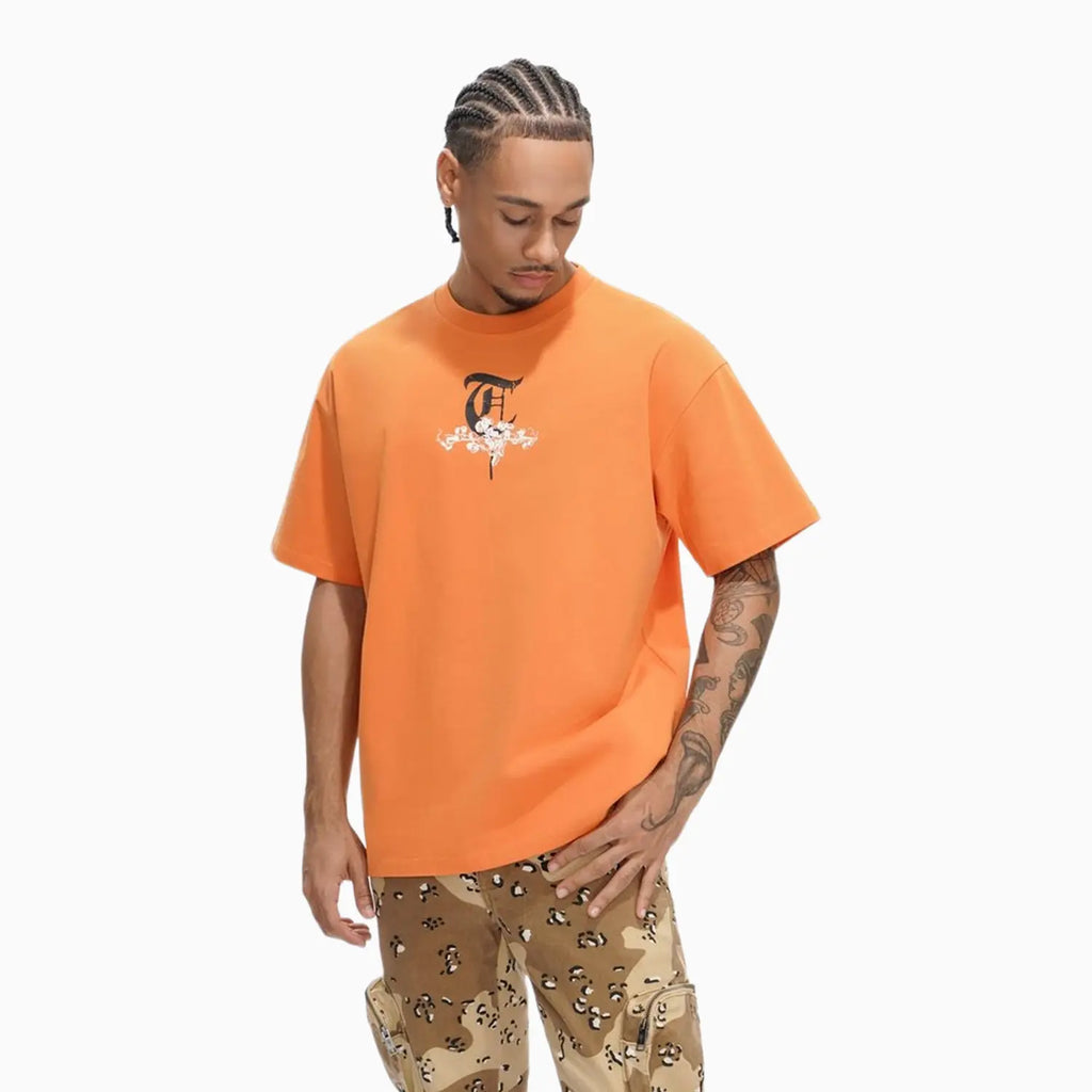 T-shirt orange homme "Key To War"