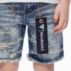 Pantalones Cortos Vaqueros Cortados para Niños