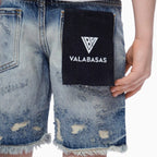 Pantalones Cortos Vaqueros Cortados para Niños