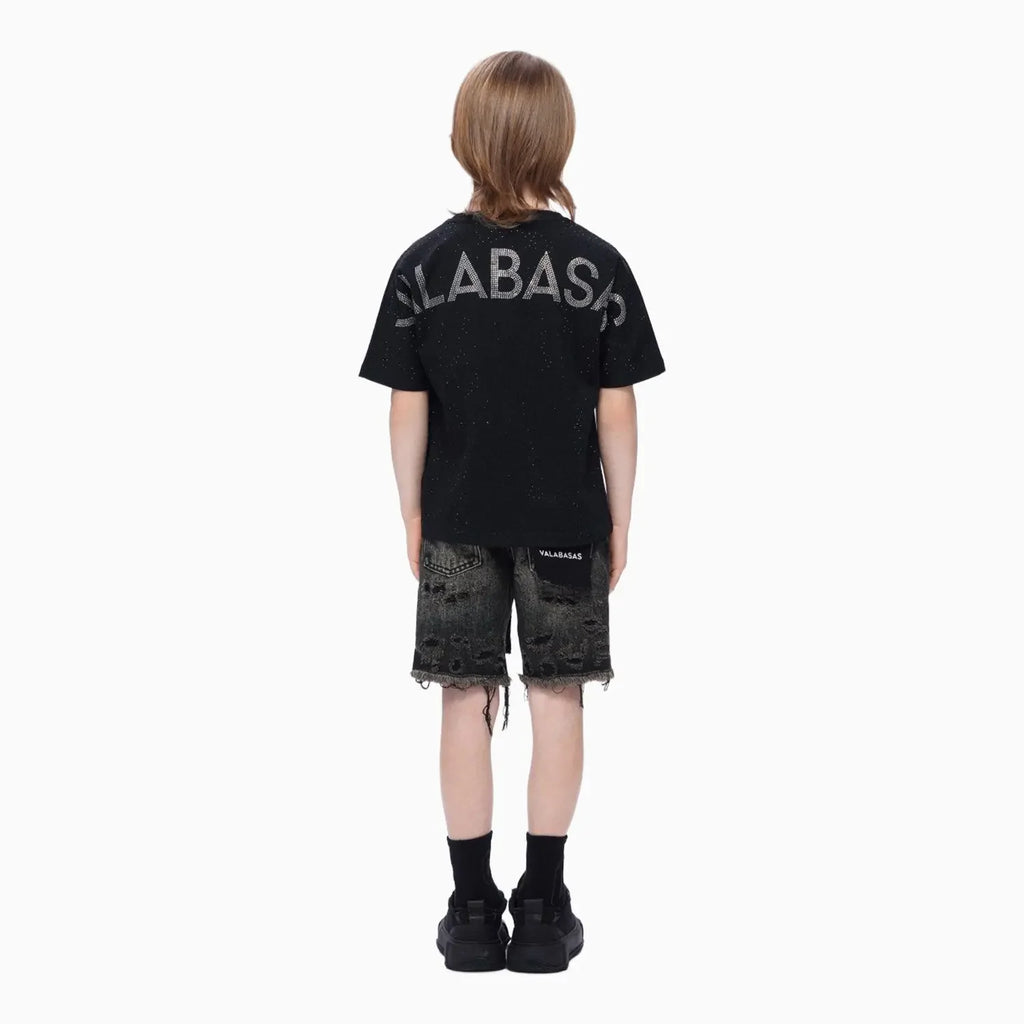 Shorts en jean découpé pour enfant
