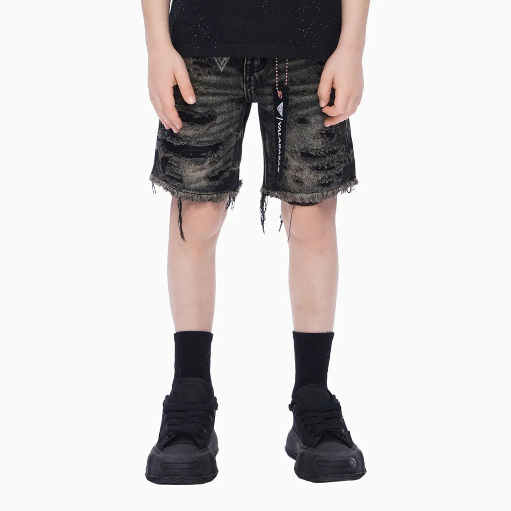 Shorts en jean découpé pour enfant