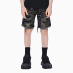 Shorts en jean découpé pour enfant