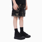 Shorts en jean découpé pour enfant