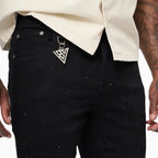 Pantalón pitillo de mezclilla apilado de HEATH para hombre