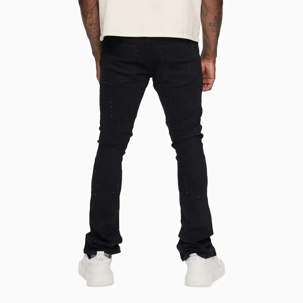 Pantalón pitillo de mezclilla apilado de HEATH para hombre