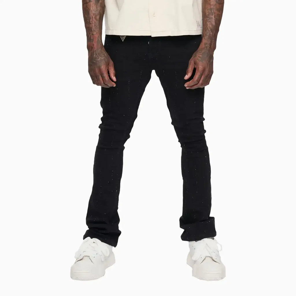 Pantalón pitillo de mezclilla apilado de HEATH para hombre