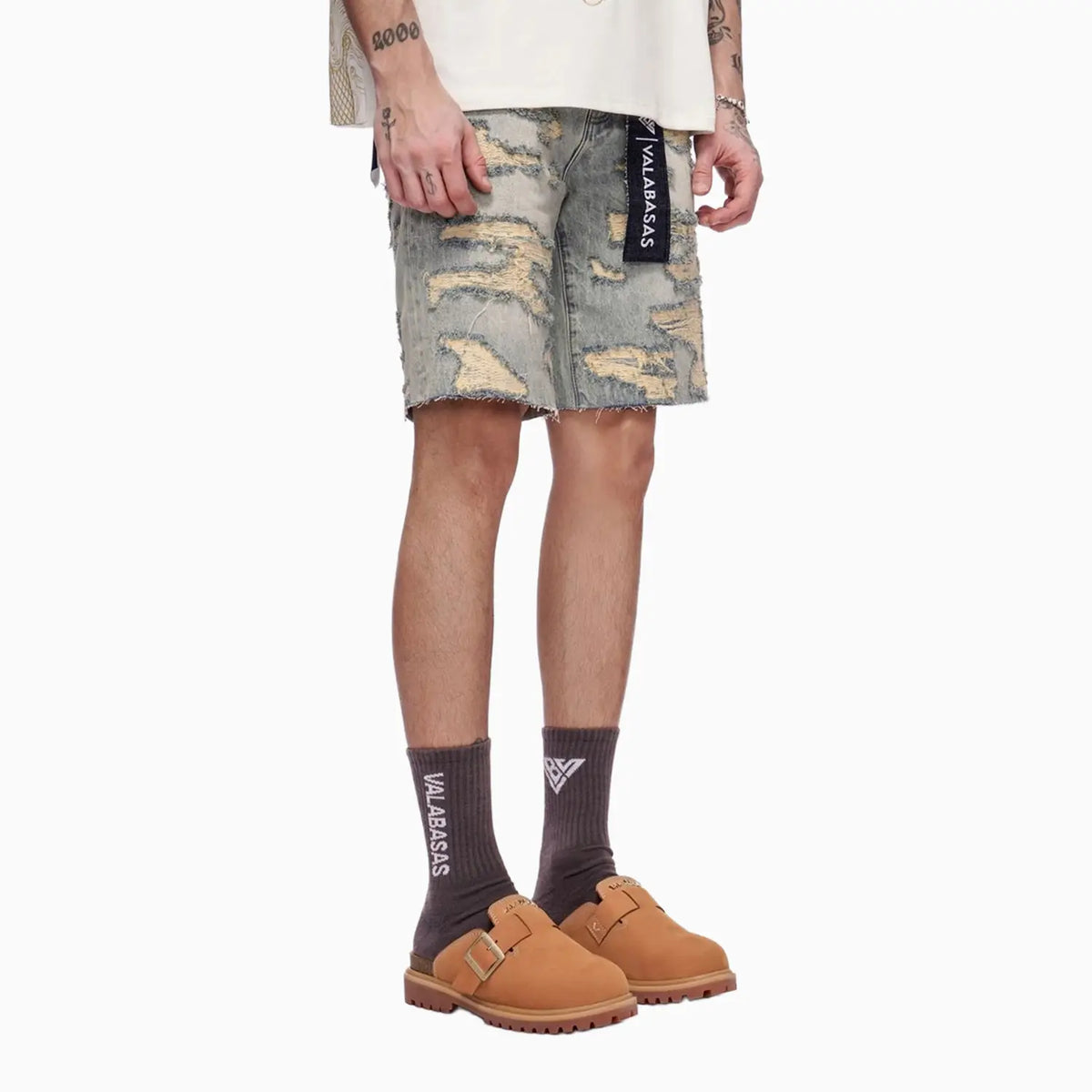 Shorts en jean Incise pour homme